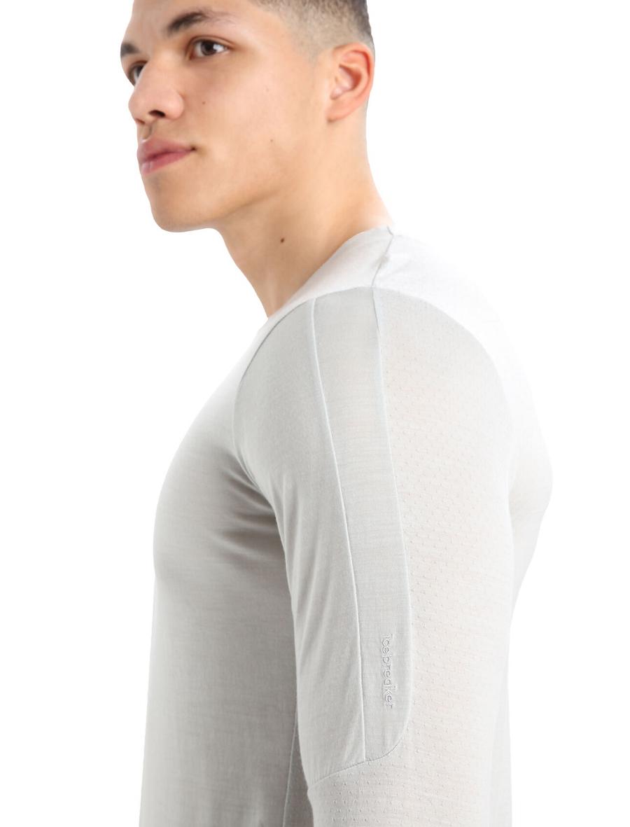 Icebreaker ZoneKnit™ Merino T-Shirt Miesten Long Sleeve Beige | FI 1233TCEV